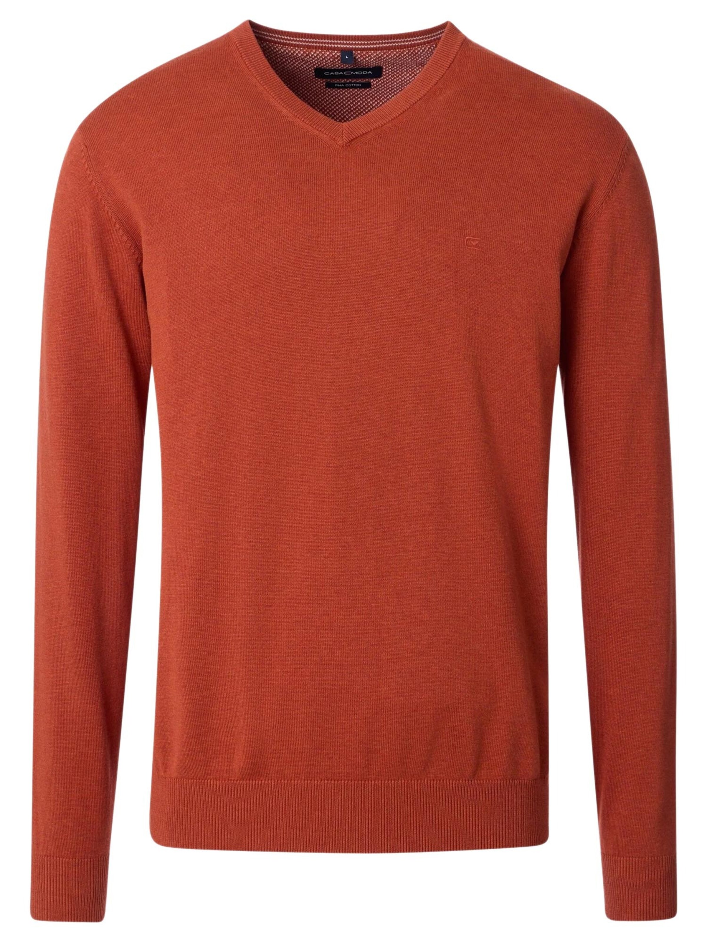 CASAMODA Pullover 'Basic'‌‌‌‌‌‌ in Orange: Vorderseite