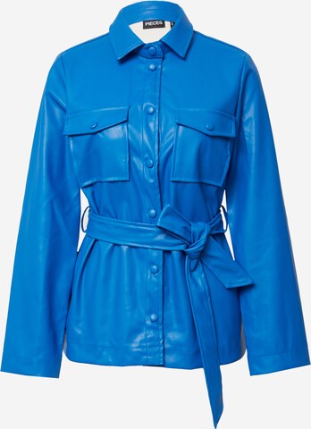 PIECES Blouse 'ANETTE' in Blauw: voorkant