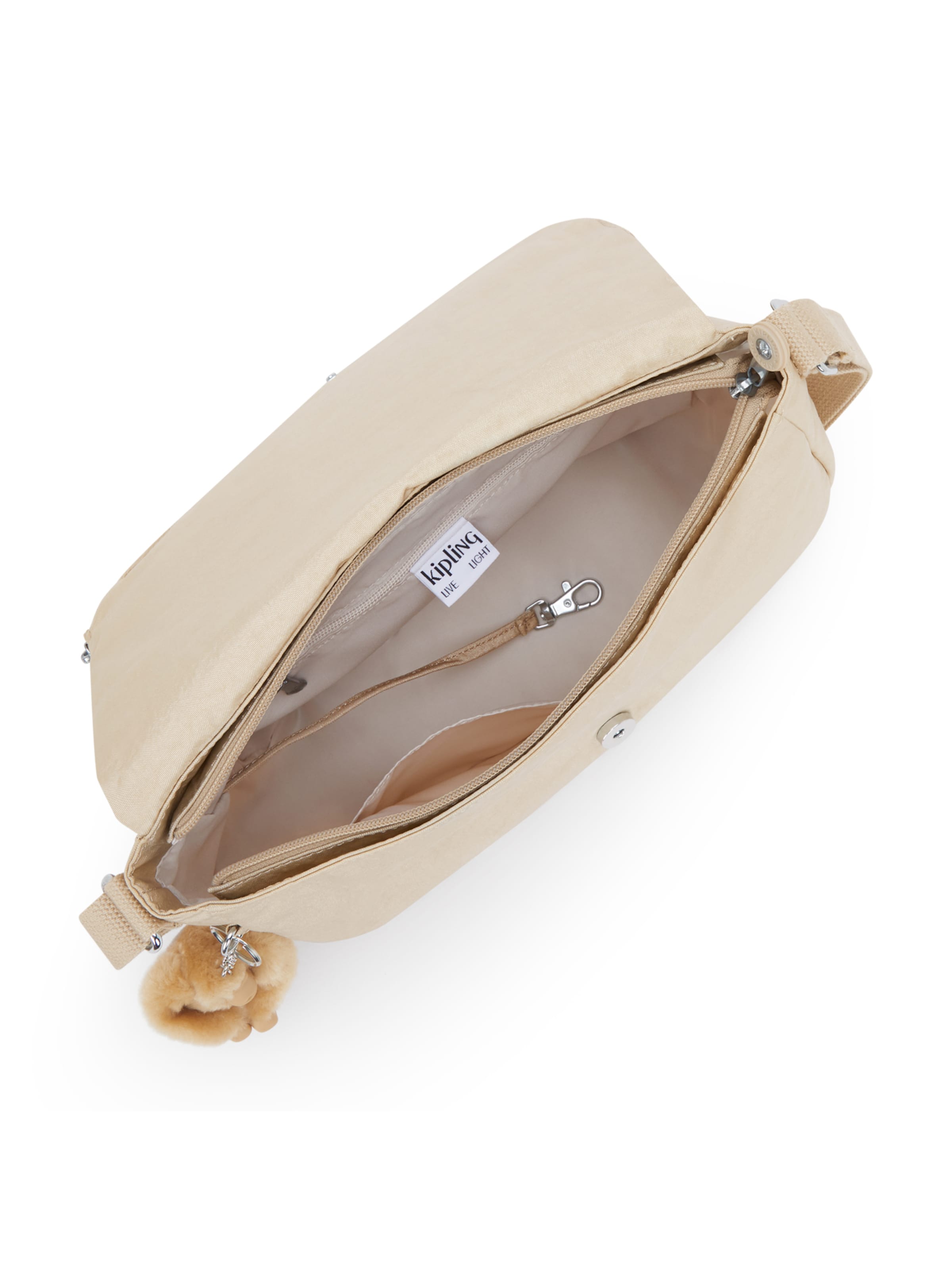 KIPLING Schoudertas 'Earthbeat' in Beige