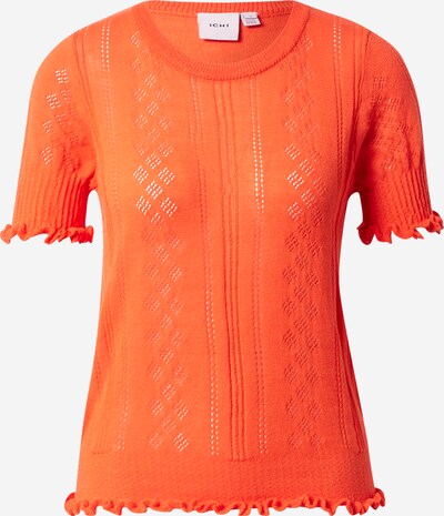 ICHI Pullover in orangerot, Produktansicht