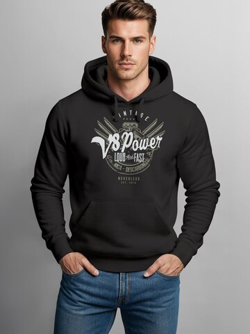 Neverless Sweatshirt 'v8'‌‌‌‌‌ in Schwarz: Vorderseite