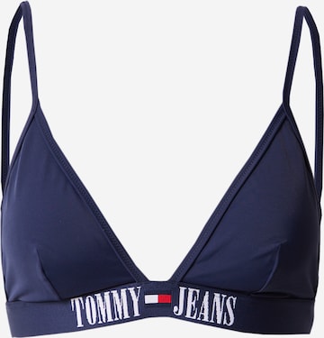 Tommy Jeans - Top de biquíni em azul: frente
