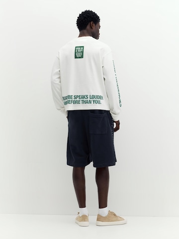 Pull&Bear Shirt 'STWD' in Weiß