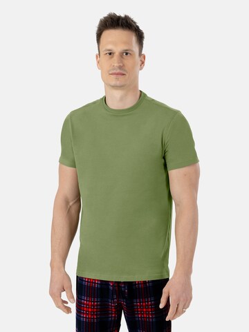 PANTONECLO Bluser & t-shirts 'Pantoneclo Men’s Round Neck T-Shirt' i grøn