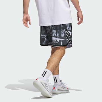 Loosefit Pantalon de sport 'Crazy Lite AOP' ADIDAS PERFORMANCE en noir