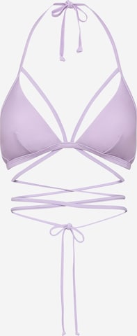Triangolo Top per bikini 'Gina' di LSCN by LASCANA in lilla: frontale