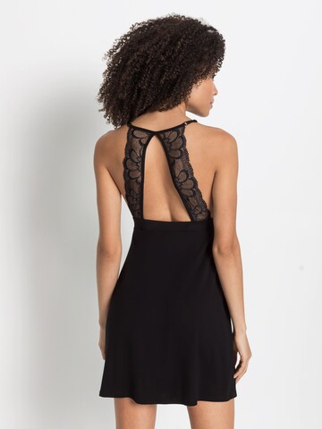 LASCANA Negligee 'Lovly Nights' in Black: back