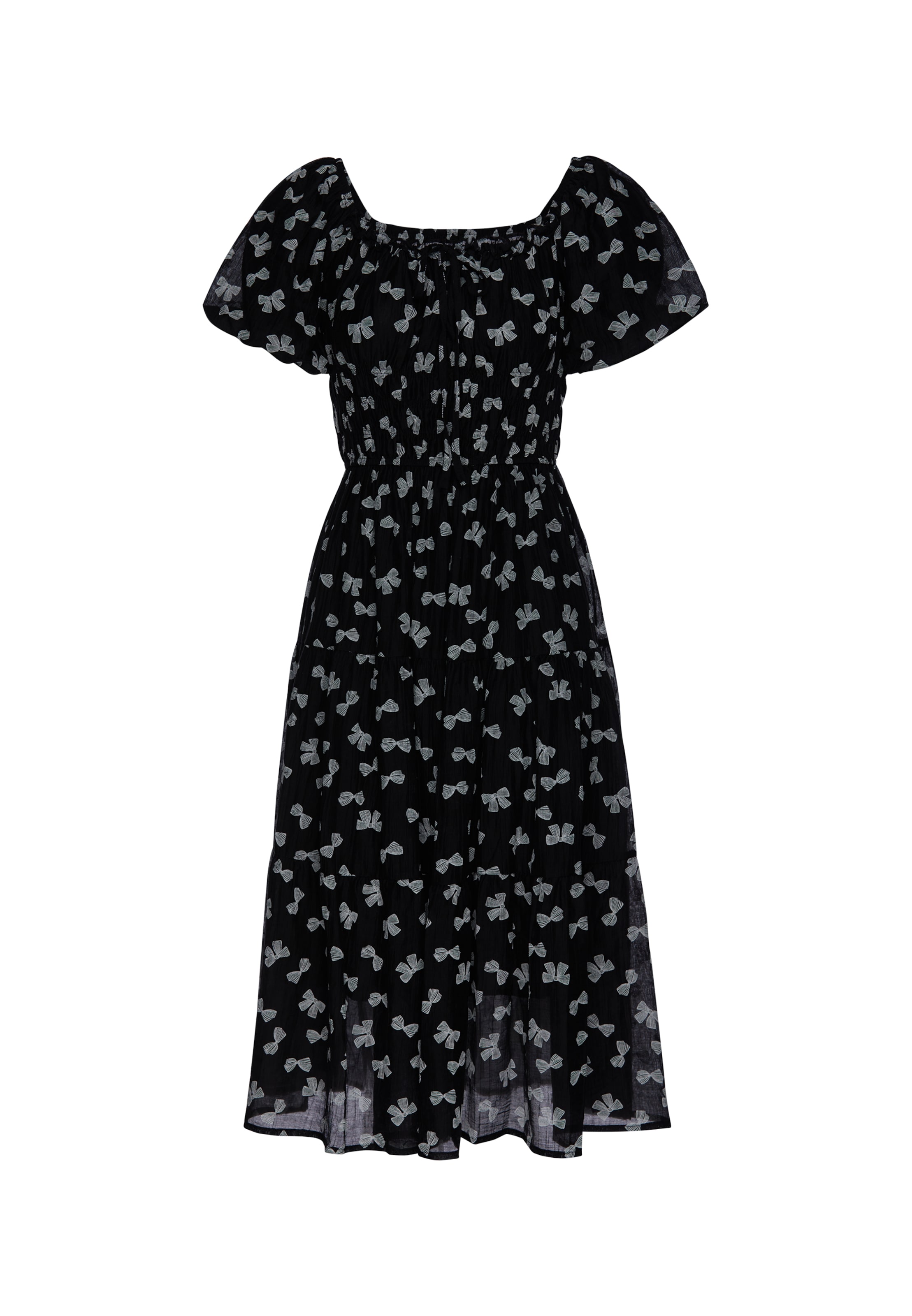 faina - Vestido en negro: frente