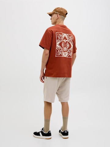 T-Shirt 'JORPAROS EASTER' JACK & JONES en marron