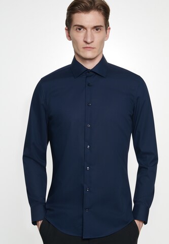 SEIDENSTICKER Slim fit Business Shirt in Blue