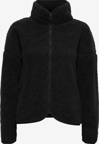Oxmo Fleece Jacket 'Tonje' in Black: front
