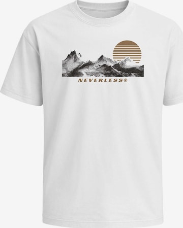 Neverless Shirt 'Berge' in White: front