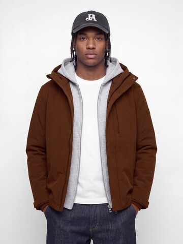 JACK & JONES Winter jacket 'JJEKeen' in Brown: front