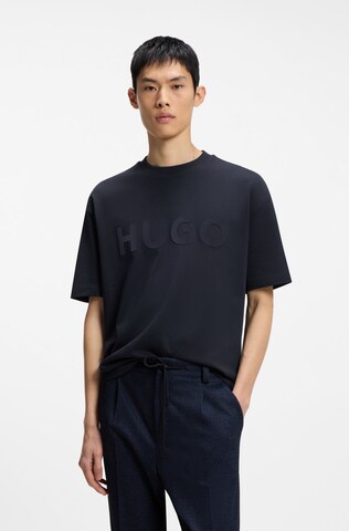 HUGO T-Shirt in Blau: Vorderseite