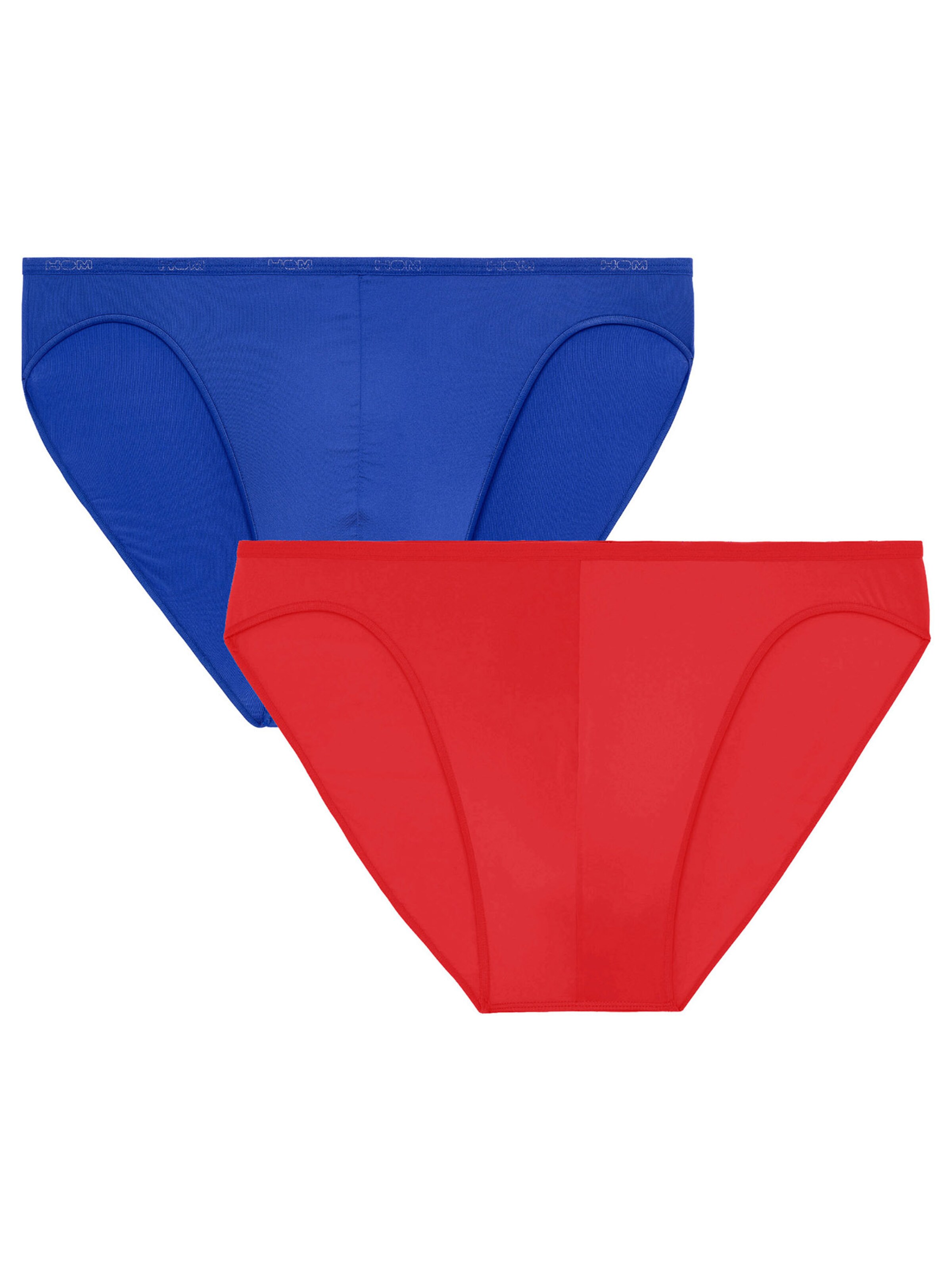 HOM Panty ' Plumes ' in Blue: front
