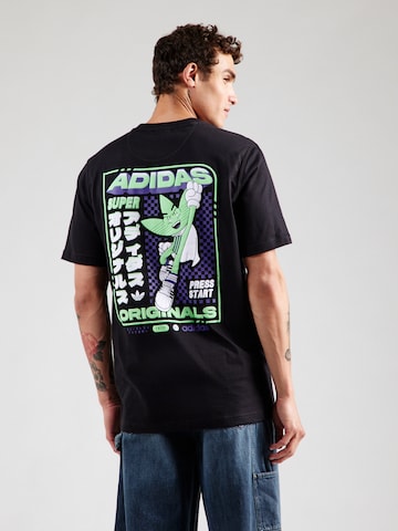 ADIDAS ORIGINALS Shirt 'RETRO GAMING' in Black: front