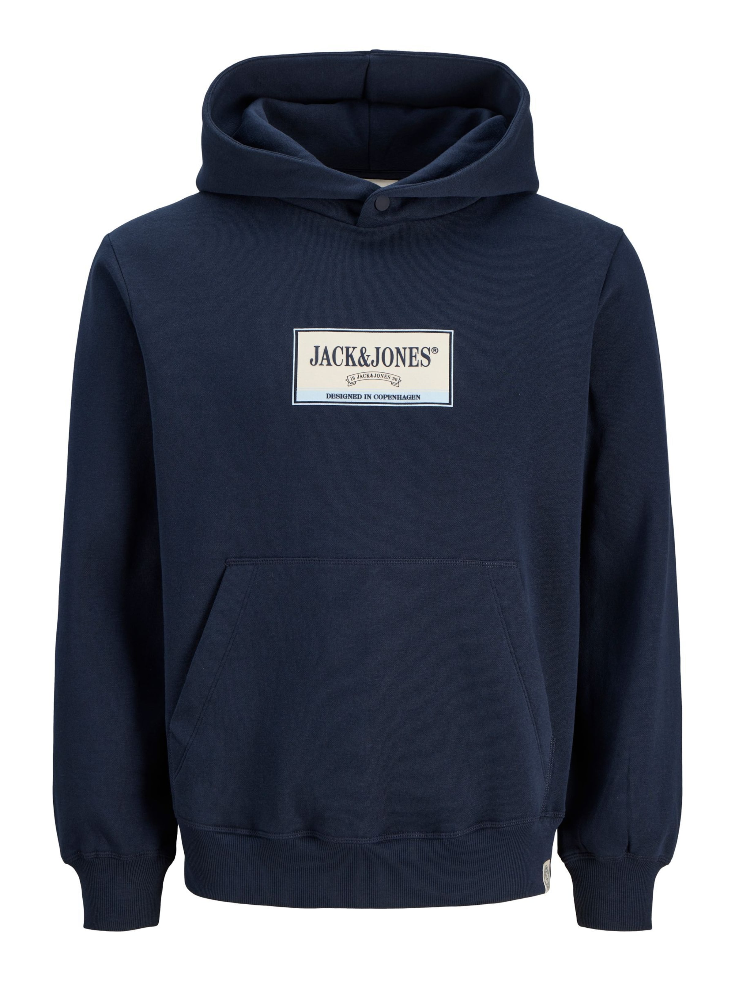 JACK & JONES Sweatshirt i XXXL i blå / hvid, Produktvisning