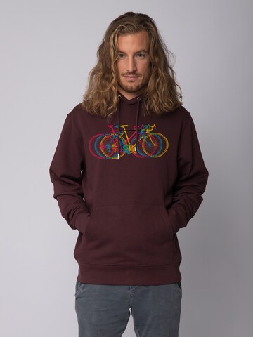 Sweat-shirt ' Fahrräder ' Watapparel en rouge : devant