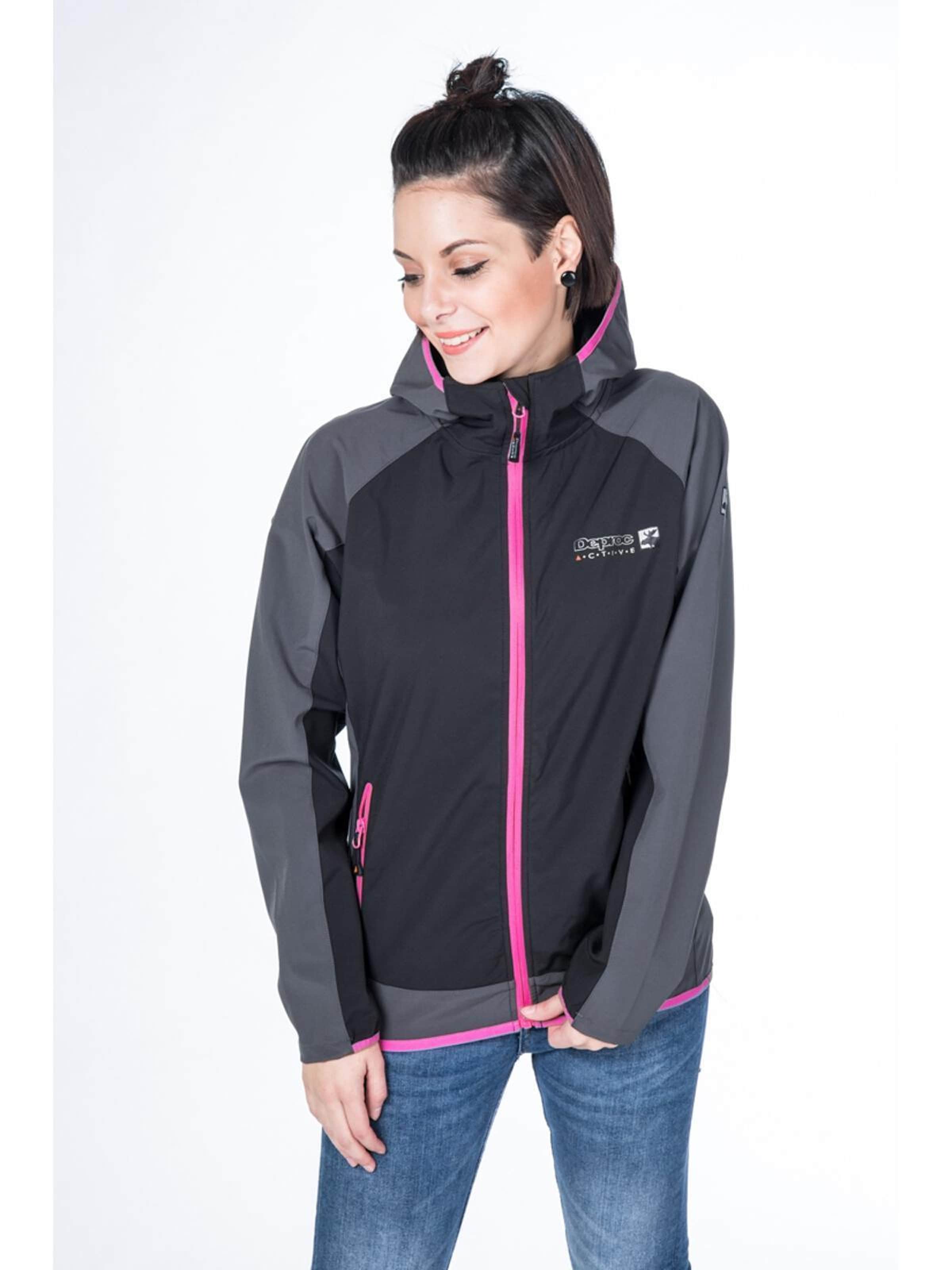 deproc Übergangsjacke 'XLight CAVELL Women'‌‌‌‌‌‌‌‌‌‌ in grau, Produktansicht