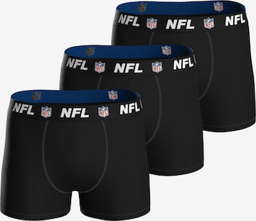 Huddle Boxer shorts ' NFL Shield Logo ' in Black: front