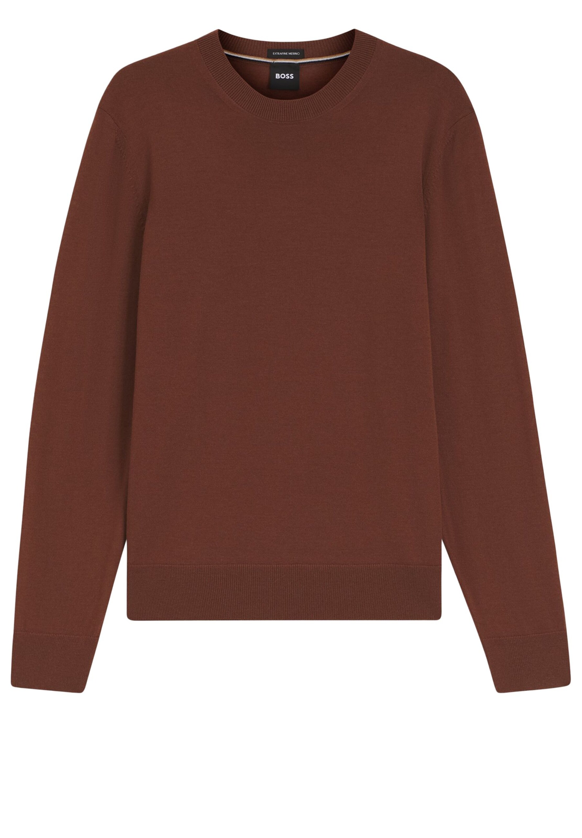 BOSS Sweater ' Leno' in Brown: front