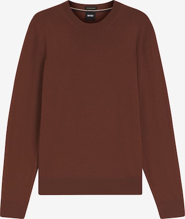 BOSS Sweater ' Leno' in Brown: front