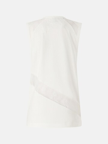 Maillot 'MOLLY MAGLIA JERSEY COTONE CON PIZZO' PINKO en blanc