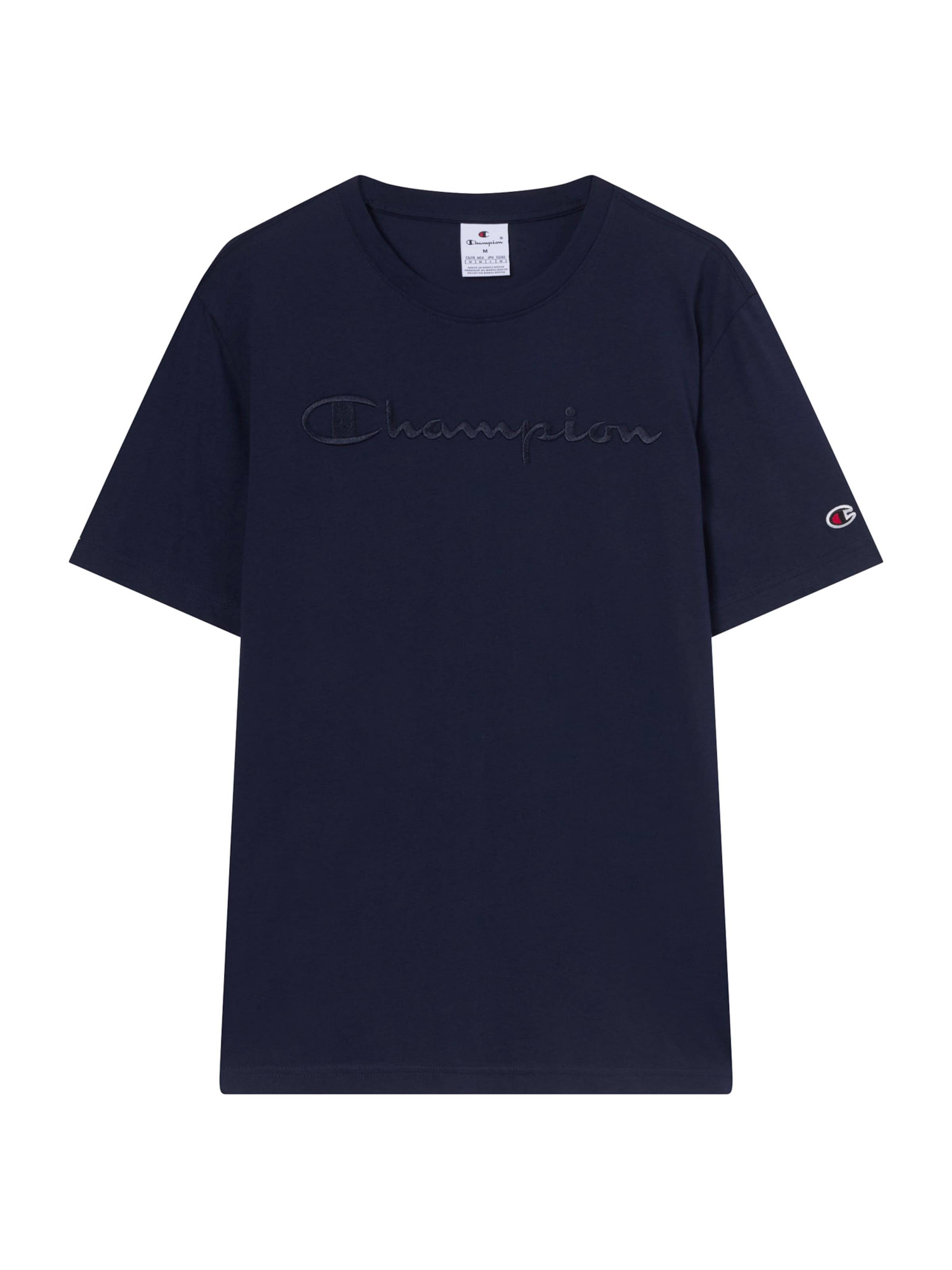 Champion Authentic Athletic Apparel Tričko – modrá: přední strana