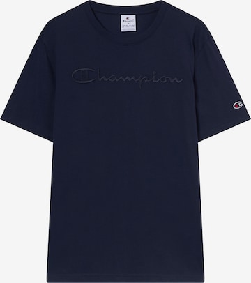 Champion Authentic Athletic Apparel T-Shirt in Blau: Vorderseite