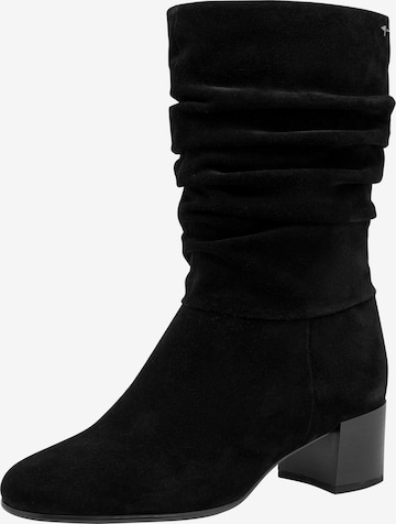 Bottes Tamaris en noir : devant