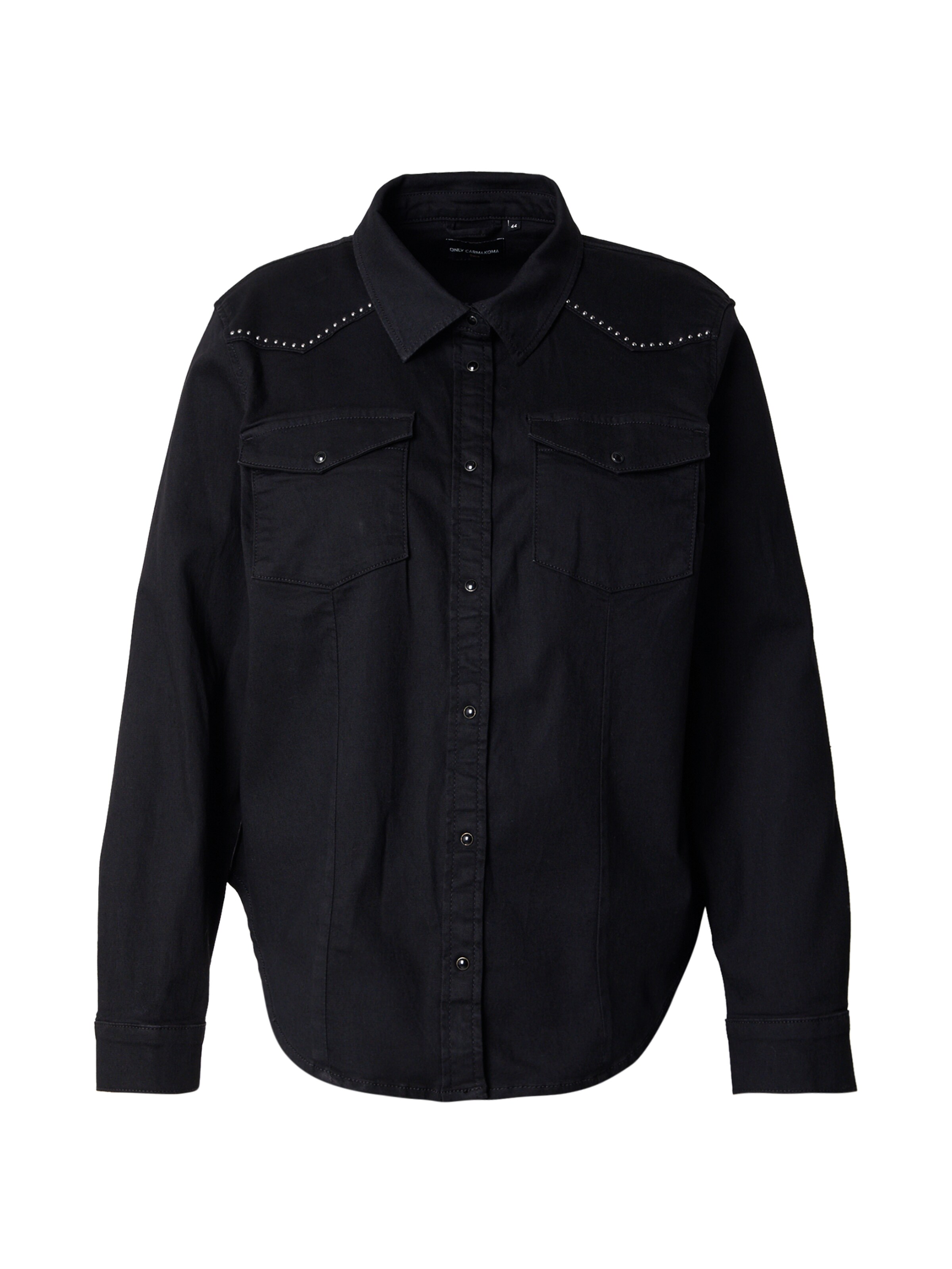 ONLY Carmakoma Μπλούζα 'CARSASIA' σε μαύρο: μπροστά