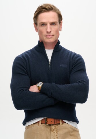 Superdry & Co Sweater 'Essential' in Blue: front