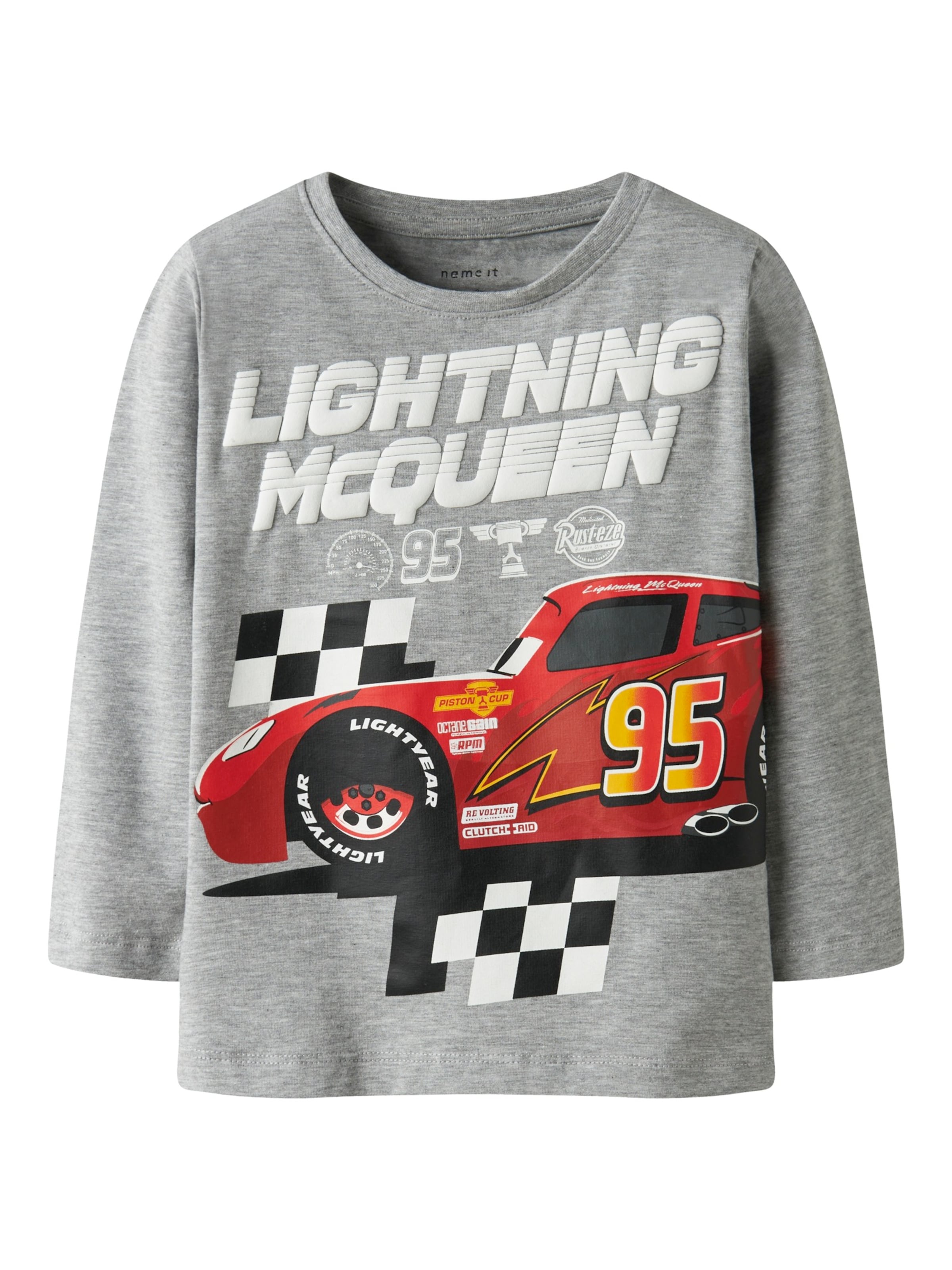 NAME IT Póló 'NMMDRACO CARS' - szürke: elől