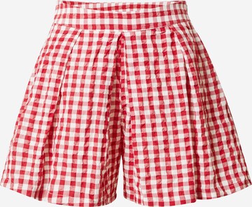 Koton Wide leg Bandplooibroek in Rood: voorkant