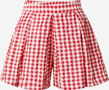 Koton Wide leg Bandplooibroek in Rood: voorkant