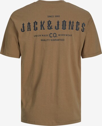 JACK & JONES Тениска 'MUTA' в кафяво