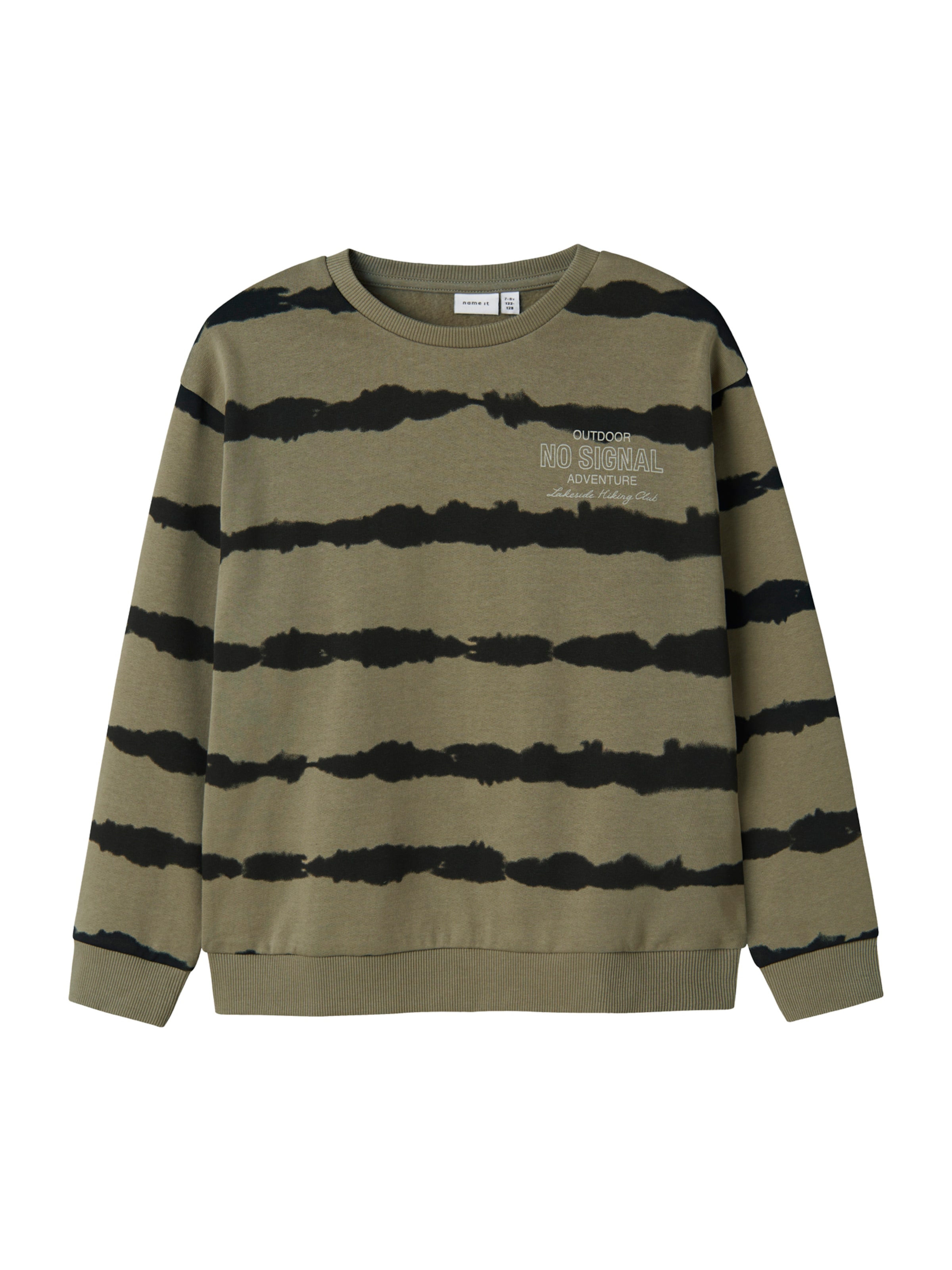 NAME IT Sweatshirt 'NKMOLU' in Green: front