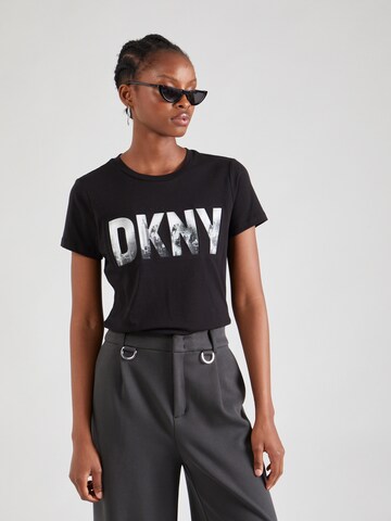 T-shirt 'SKYLINE' DKNY en noir : devant