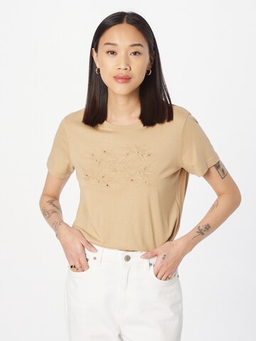 Lauren Ralph Lauren - Camiseta 'KATLIN' en beige: frente