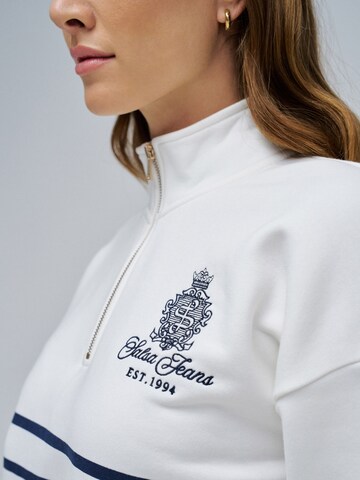 Sweat-shirt Salsa Jeans en blanc