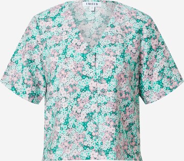 EDITED Blouse 'Naya' in Groen: voorkant