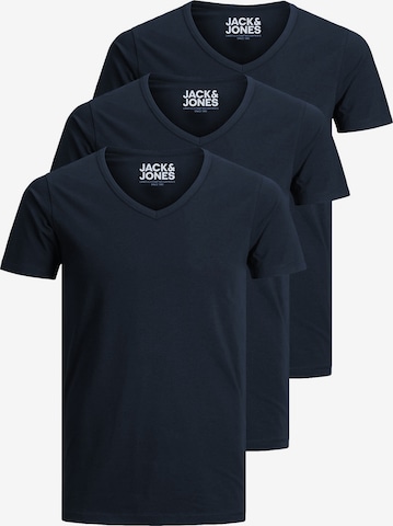 JACK & JONES T-Shirt 'JJV-Neck' in Blau: Vorderseite