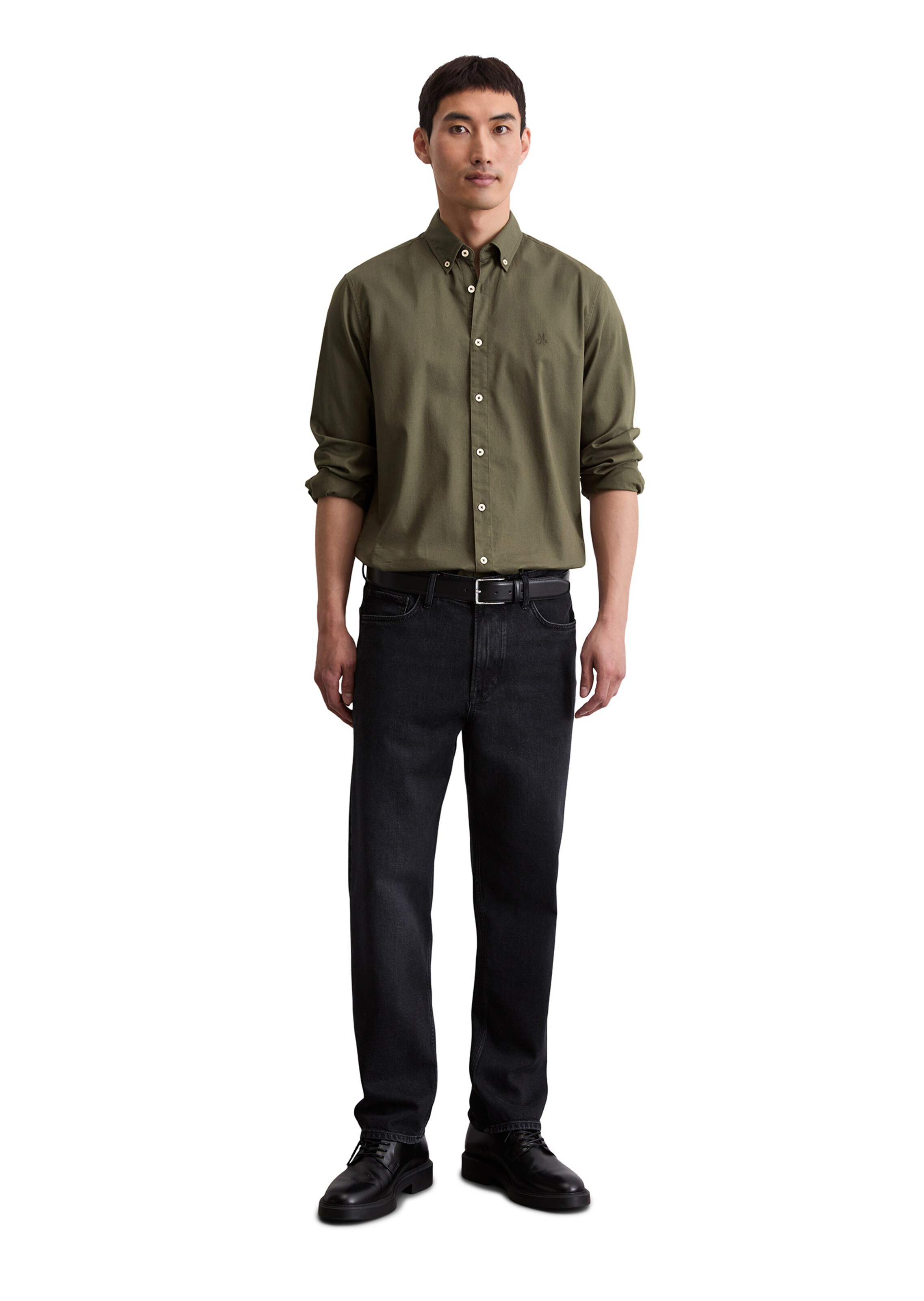Marc O'Polo Regular Fit Hemd in Grün