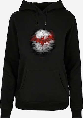 F4NT4STIC Sweatshirt 'Batman Logo Wall' in Black: front