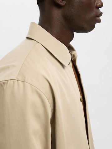 SELECTED Comfort fit Tussenjas 'SLHTATE' in Beige