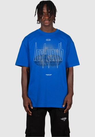 Lost Youth Shirt in Blauw: voorkant