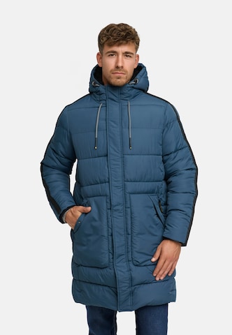 INDICODE JEANS Winter coat 'INKenter' in Blue: front