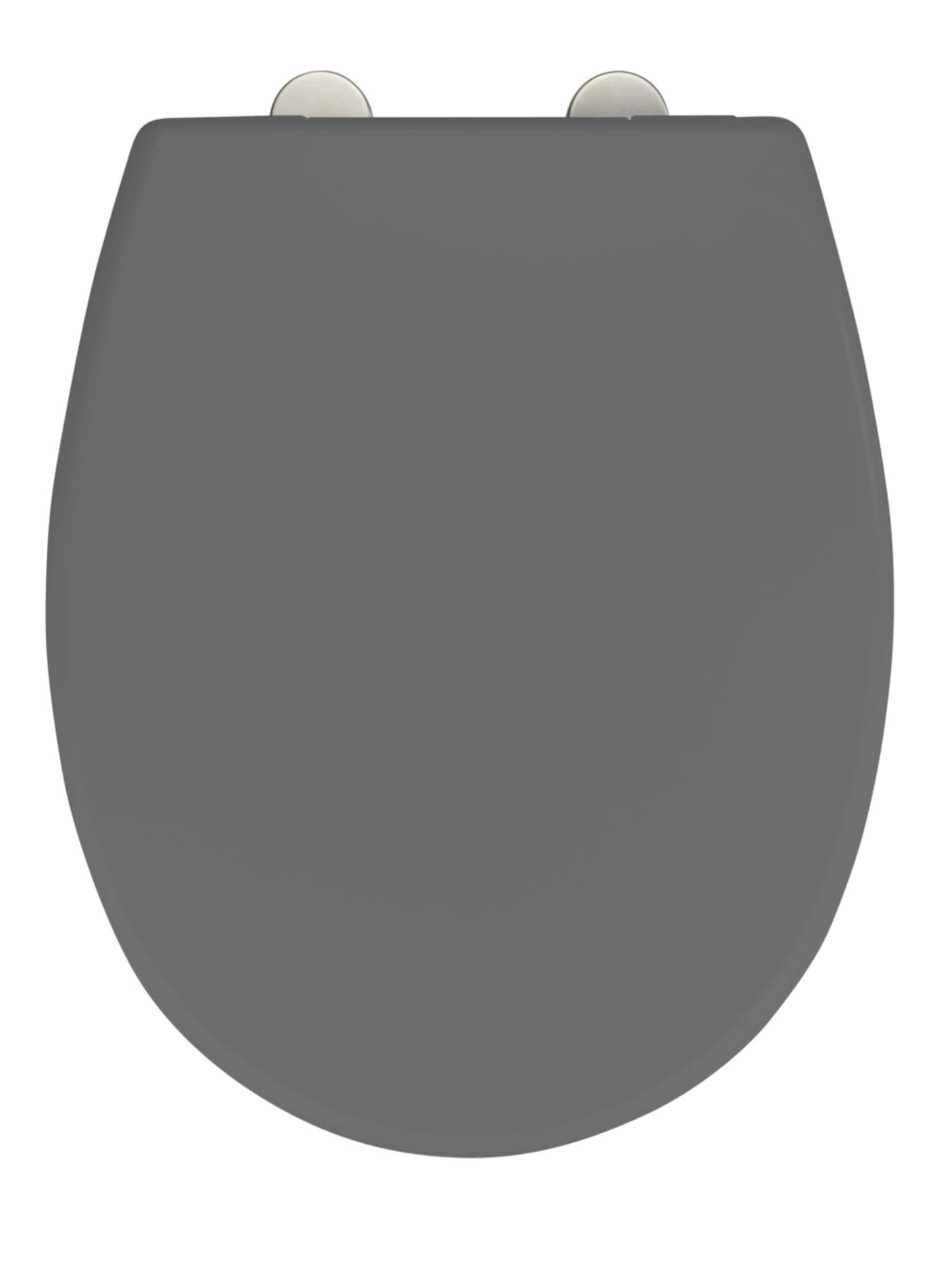 Wenko WC-Sitz 'Vorno Neo' in Grau: Vorderseite