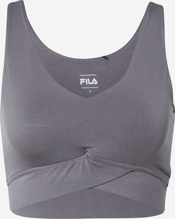 Bustier Soutien-gorge de sport FILA en gris : devant