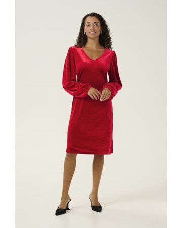 Cream Dress 'Pativa' in Red